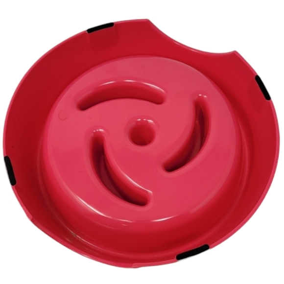 HARMONY PINK PLASTIC SLOW FEEDER DOG BOWL - Picture 4 of 4